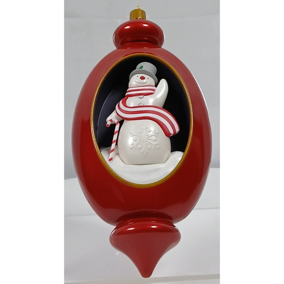 EUC! HALLMARK Limited Edition Keepsake 2022 Top Hat SNOWMAN Christmas Ornament - Picture 3 of 4